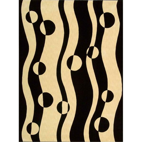 Nourison Parallels Area Rug Collection Black And Whit 7 Ft 6 In. X 9 Ft 6 In. Rectangle 99446392176